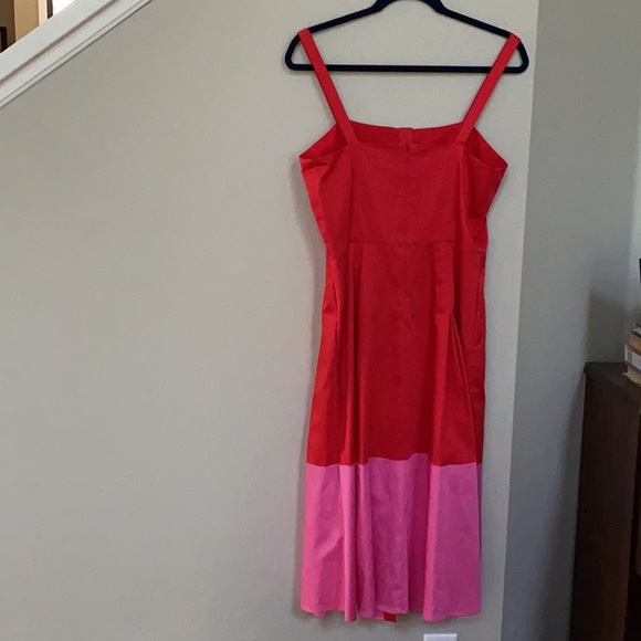 Gianni Bini Becca Color-block Button Dress. - Picture 4 of 12